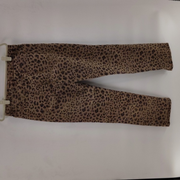 Tru Luxe Jeans Size 12 Animal Printed Hi Waisted Straight Jean with Inseam Slit - Picture 6 of 13